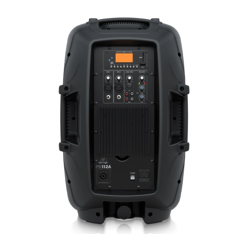 BEHRINGER PK112A ตู้ลำโพง 12 นิ้ว 2 ทาง 600 วัตต์ มีแอมป์ในตัว คลาส AB built-in มิกเซอร์ 2 ชาแนล รองรับบลูทูธ