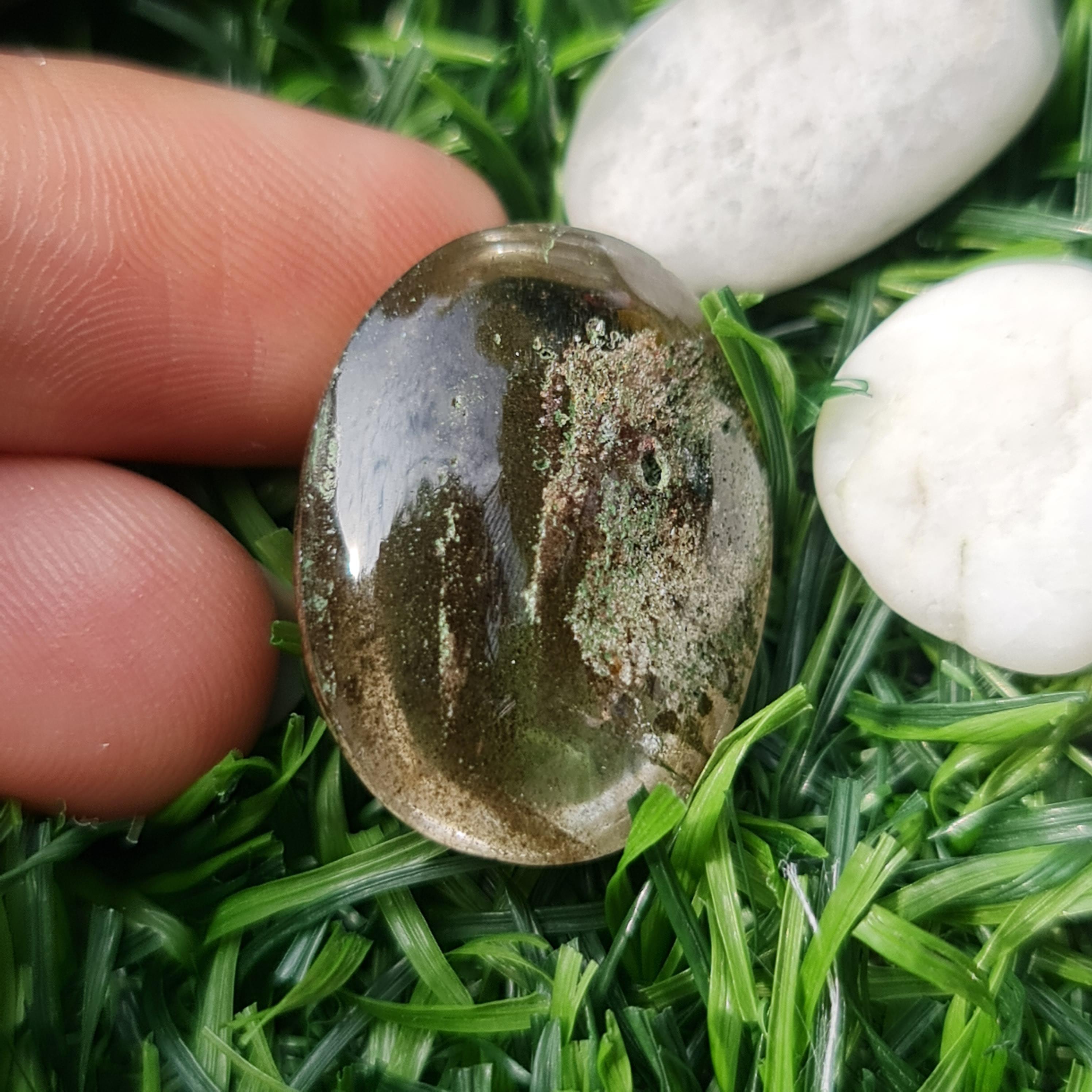 โป่งข่าม ควอตซ์ Rutilated Quartz 38.83 กะรัต Cts. พลอยแท้ อัญมณีมงคลประจําวันเกิด เครื่องประดับพลอย