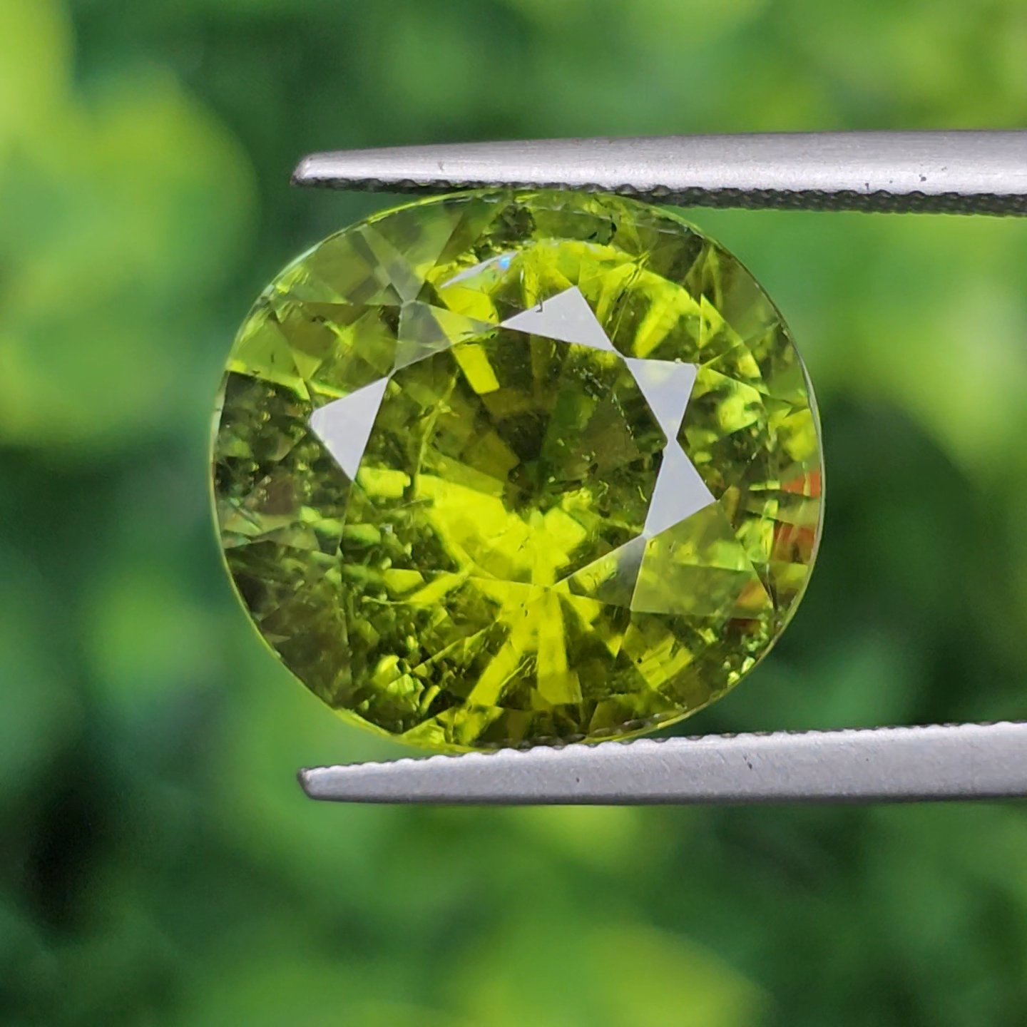 พลอย ทัวร์มาลีน Tourmaline 13.77 กะรัต (Cts.) พลอยแท้อัญมณีมงคล ประจําวันเกิด เครื่องประดับพลอย
