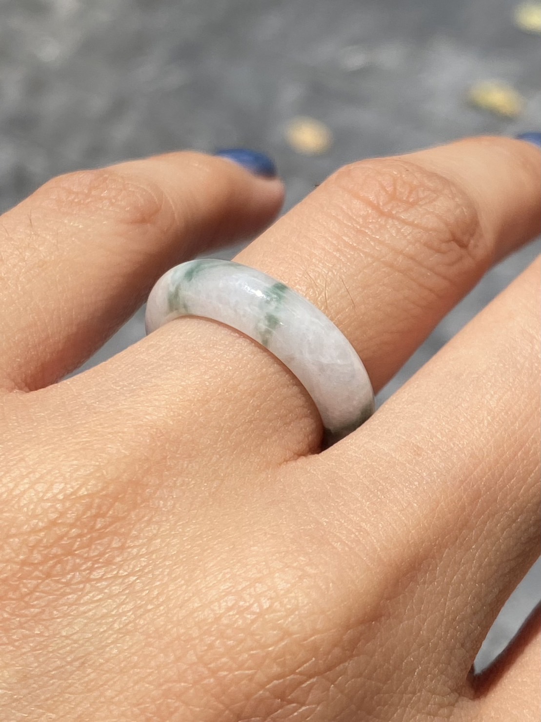 แหวนหยก (jadeite) Size 53 หยก พม่า แท้ (Myanmar Jade) Type A