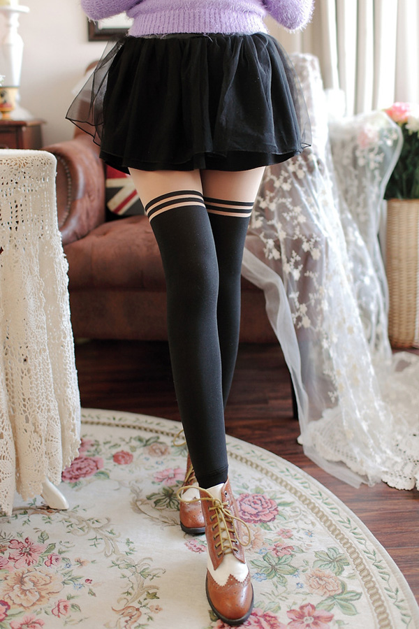 กางเกงเลกกิ้งกันหนาวเกรดพรีเมี่ยม ซับแคชเมียใส่ติดลบได้ (11432L)