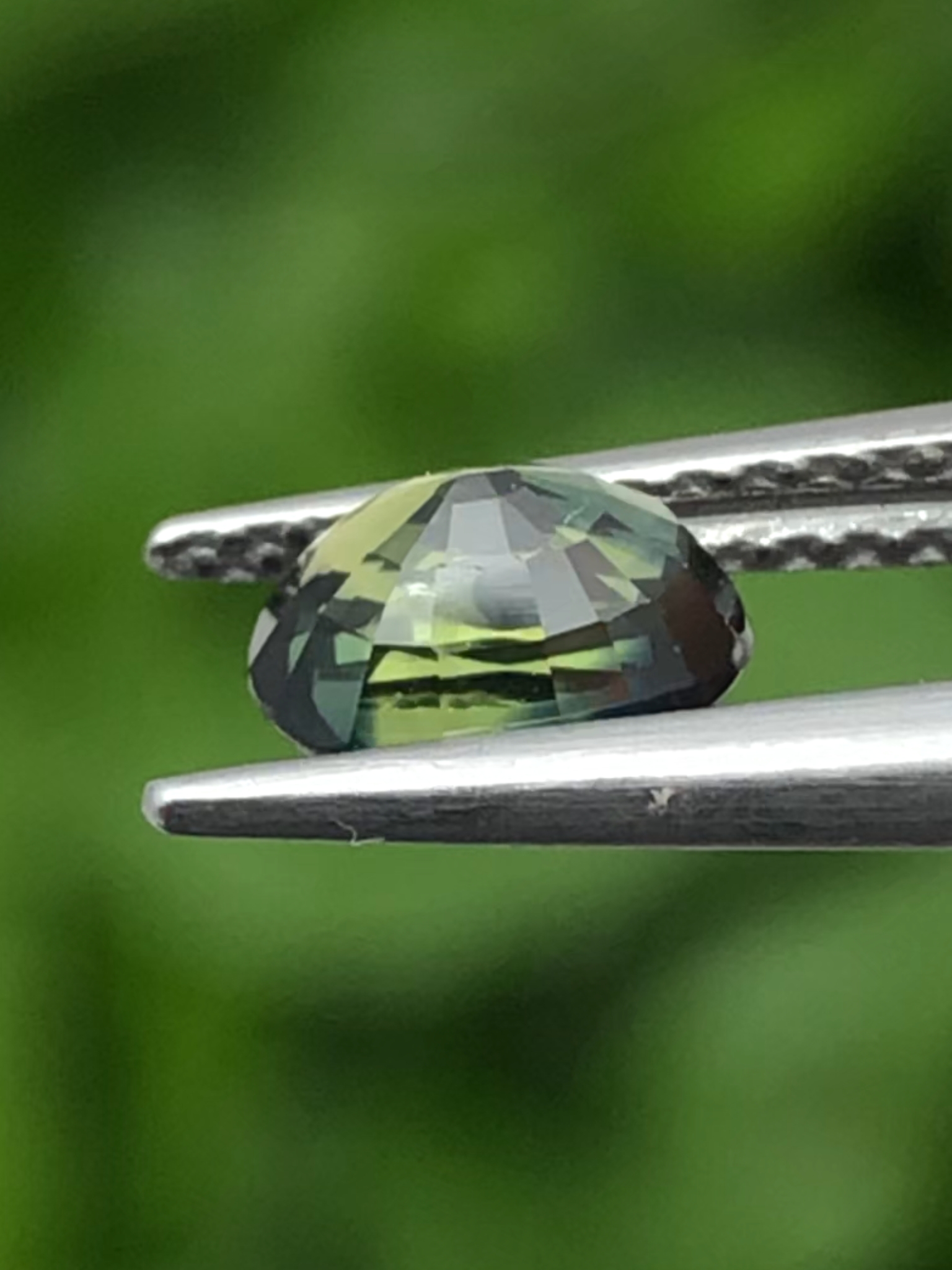 พลอย แซฟไฟร์ 2 สี Bi Color Sapphire 0.85 กะรัต (Cts.) พลอยแท้ อัญมณีมงคลประจําวันเกิด เครื่องประดับพลอย