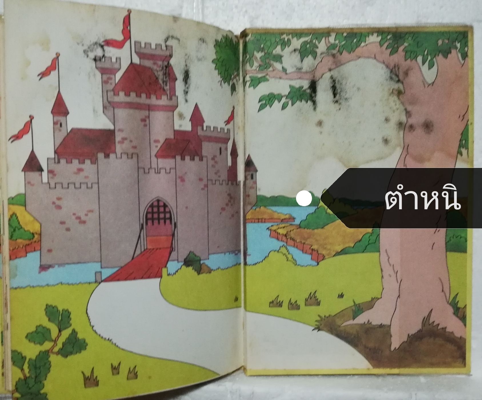 หนังสือนิทานวอลท์ดิสนีย์เก่า ปี 1979 ปกแข็ง ห่อปกพลาสติก มีตำหนิ โปรดตรวจสอบทุกภาพ, โรบินฮู้ด Robin Hood spins gold