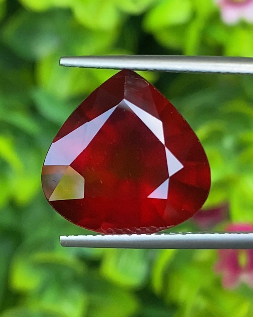 พลอย เฮลโซไนท์ การ์เน็ท Hessonite Garnet 10.25 กะรัต (Cts.) ดิบ Unheated พลอยแท้อัญมณีมงคล ประจําวันเกิด เครื่องประดับพลอย