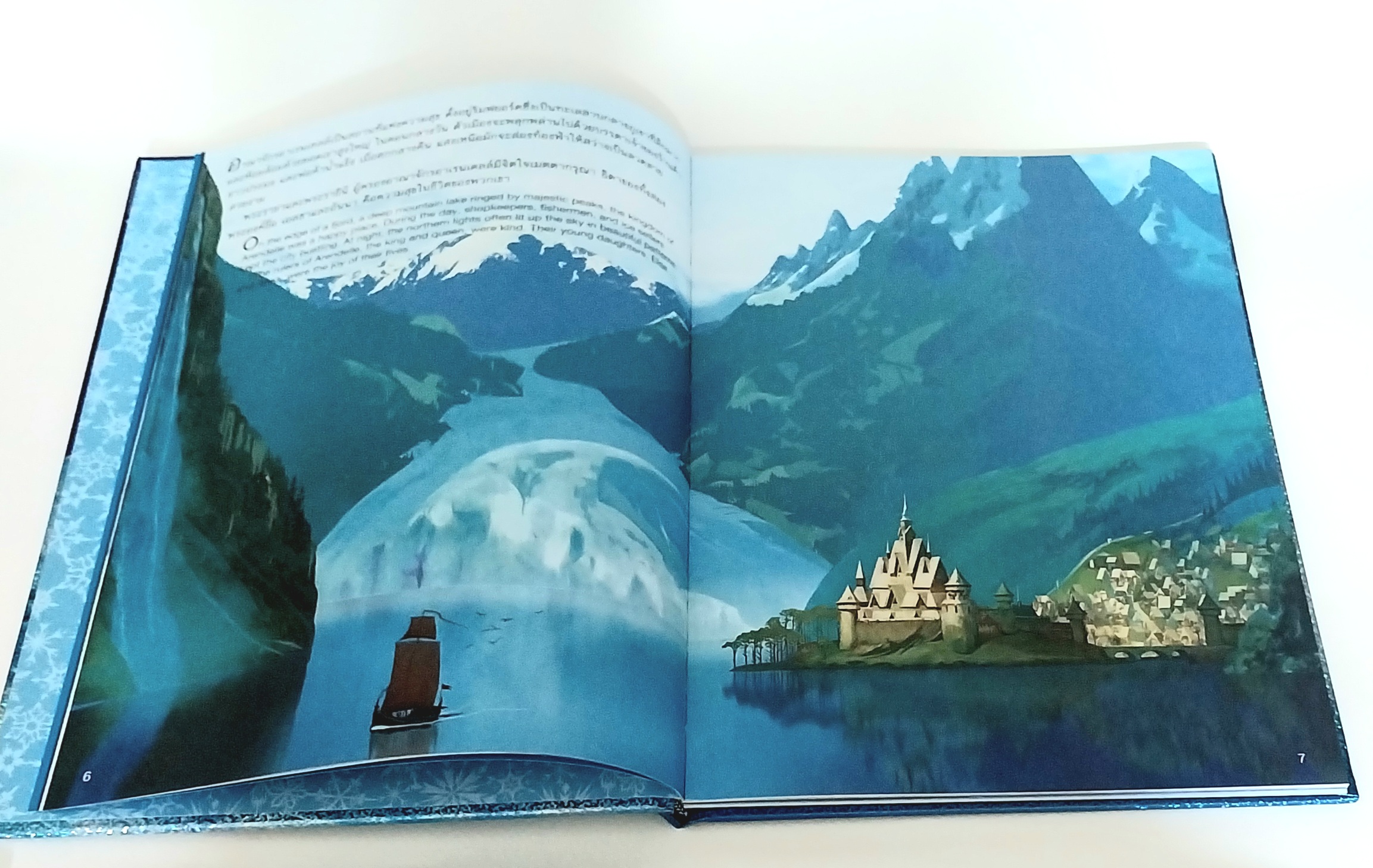 มีหลายภาพ,มีรอยพับมุมเล็กน้อย ,หนังสือนิทาน2ภาษา จากดิสนีย์ เล่มใหญ่ปกแข็ง, โฟรเซ่น