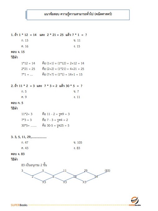 แนวข้อสอบ เจ้าพนักงานเครื่องคอมพิวเตอร์ กรมเจ้าท่า