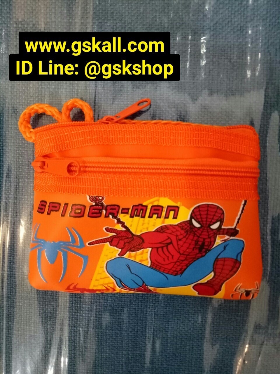 กระเป๋าเด็กมีสองซิปลายสไปเดอร์แมน