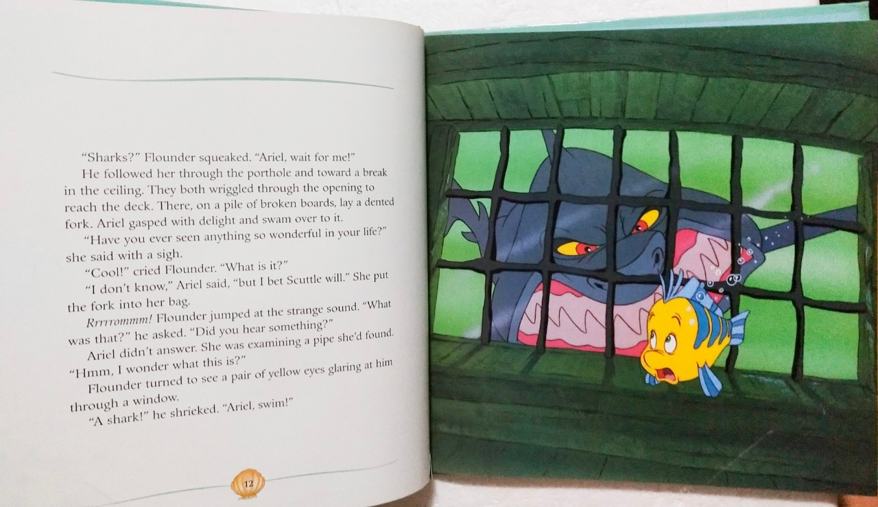 หนังสือนิทานภาพสวย**ปกหลังมีตำหนิตรงสันบนและมีรอยตามภาพ, เจ้าหญิงเงือกน้อย แอเรี่ยล The Little Mermaid