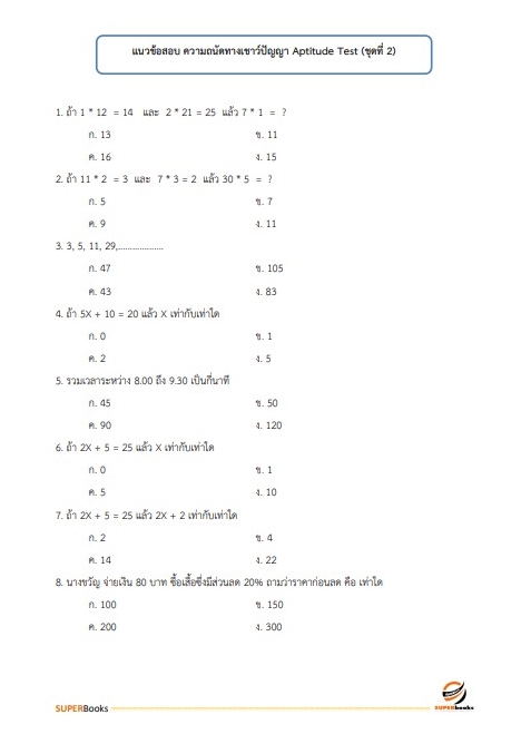 แนวข้อสอบ พนักงานวิเคราะห์นโยบายและแผน การเคหะแห่งชาติ