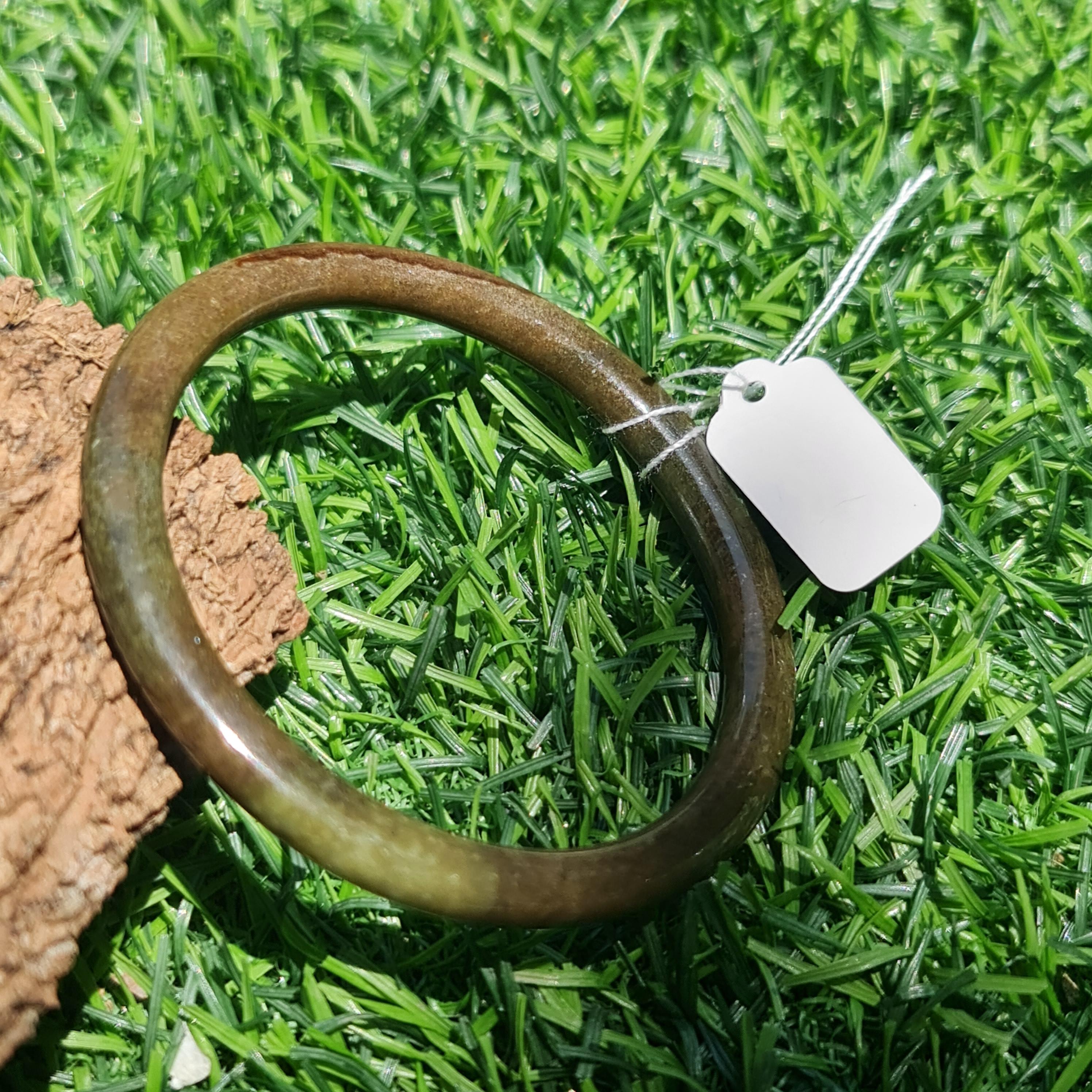 JB6711172 หยก พม่า แท้ Jade กำไลหยก 53.3 มม. (Jadeite bracelet) พม่า (Myanmar)