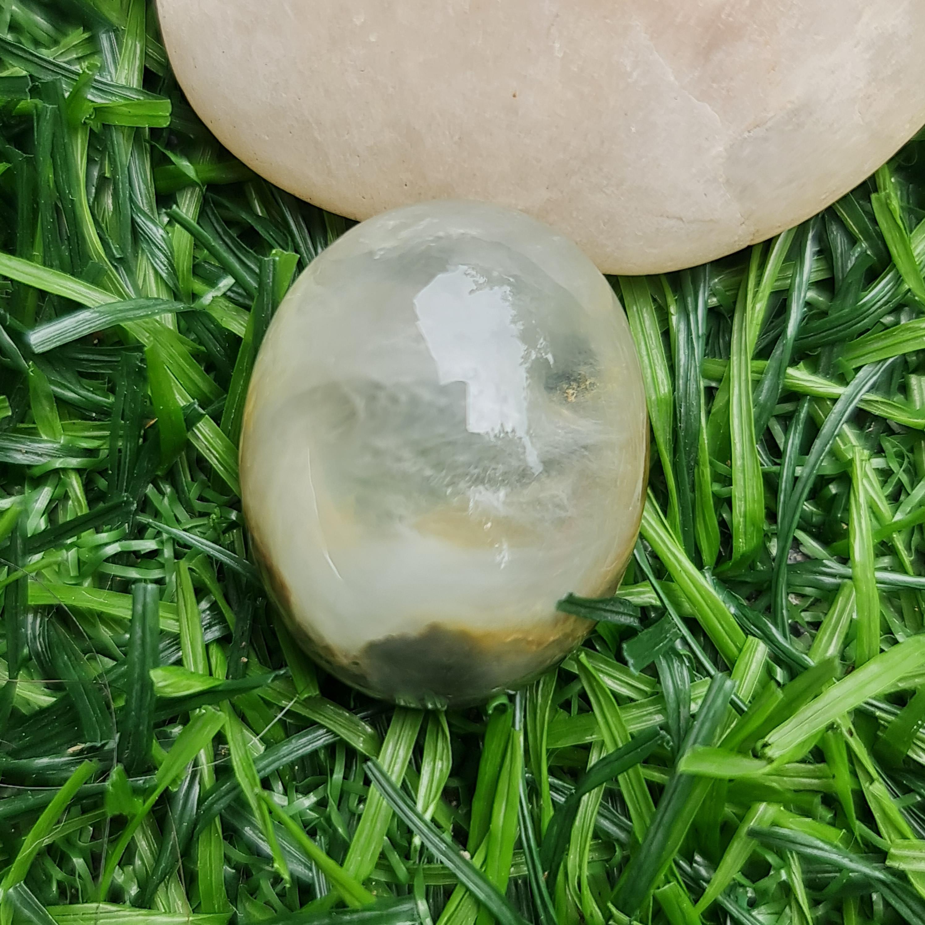 โป่งข่าม ควอตซ์ Rutilated Quartz 32.29 กะรัต Cts. พลอยแท้ อัญมณีมงคลประจําวันเกิด เครื่องประดับพลอย