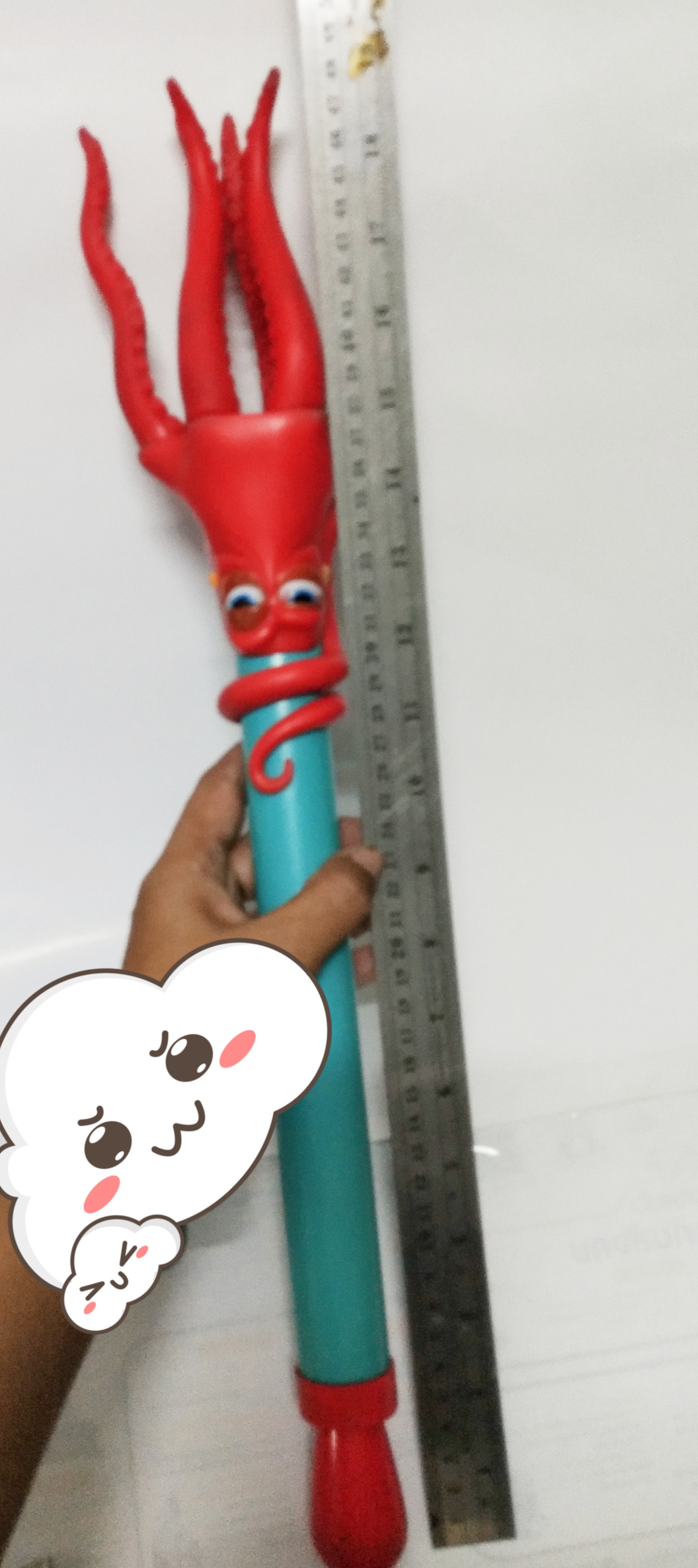 กรุณาเลือกแบบ : ปืนฉีดน้ำรูปคฑาปลาหมึก สำหรับสะสมเท่านั้น 1 ของครบ 2. ขาดด้ามดึง ของมีตามภาพ