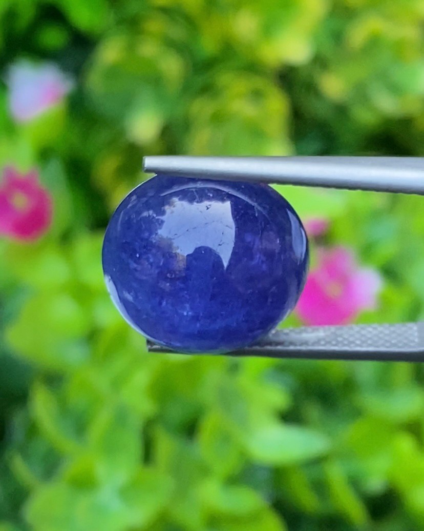 พลอย แทนซาไนท์ Tanzanite 16.92 กะรัต (Cts.) พลอยแท้ อัญมณีมงคลประจําวันเกิด เครื่องประดับพลอย