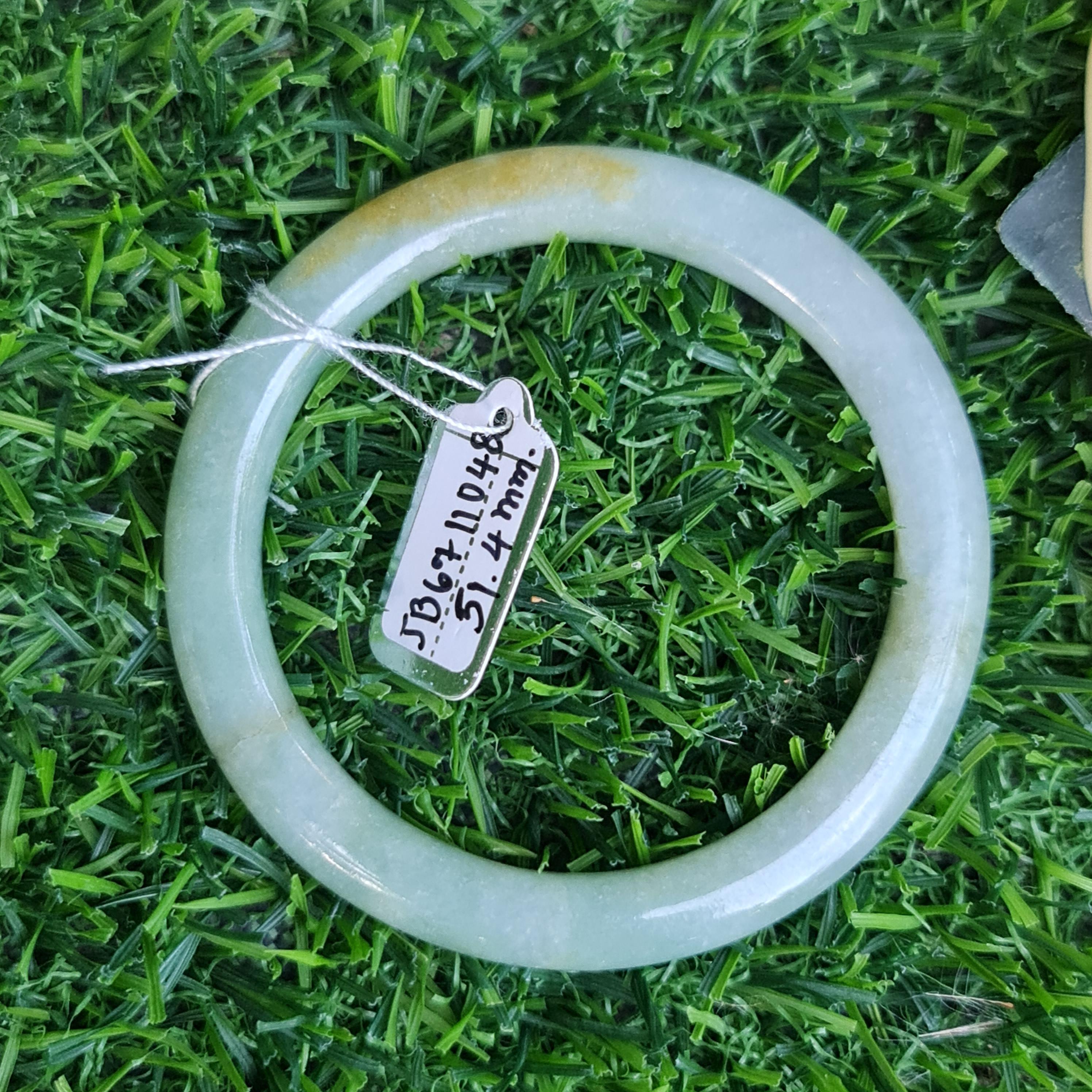 JB6711048 หยก พม่า แท้ Jade กำไลหยก 51.4 มม. (Jadeite bracelet) พม่า (Myanmar)