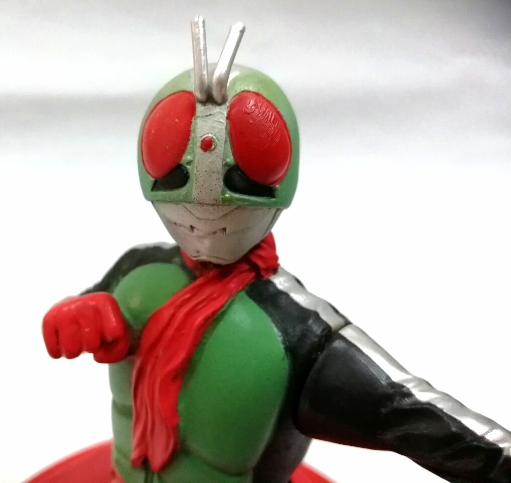 ของสะสม ท็อปเปอร์ฝาแก้วน้ำโรงหนัง ไอ้มดแดงหมายเลข2 ไรเดอร์2 V2, Masked Rider2 **ซ่อมสีและเขา