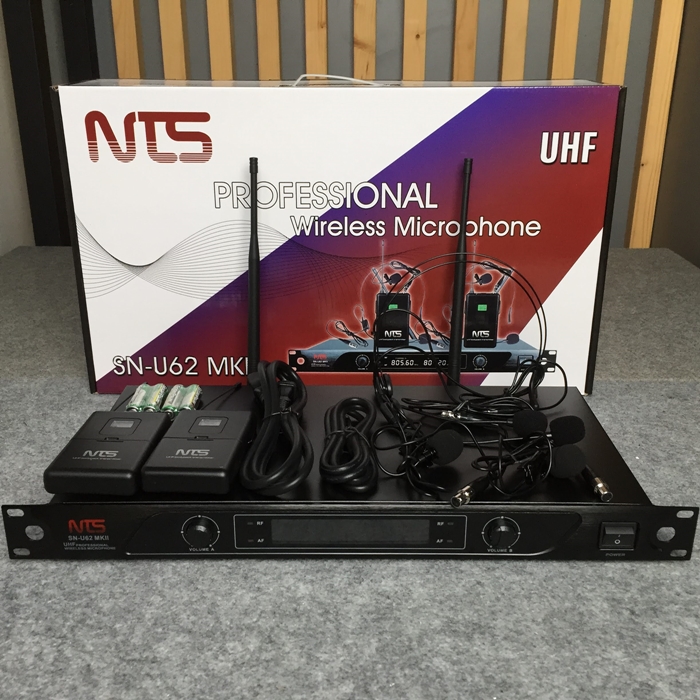 NTS SN-U62II ไมค์ลอยหนีบคู่UHF