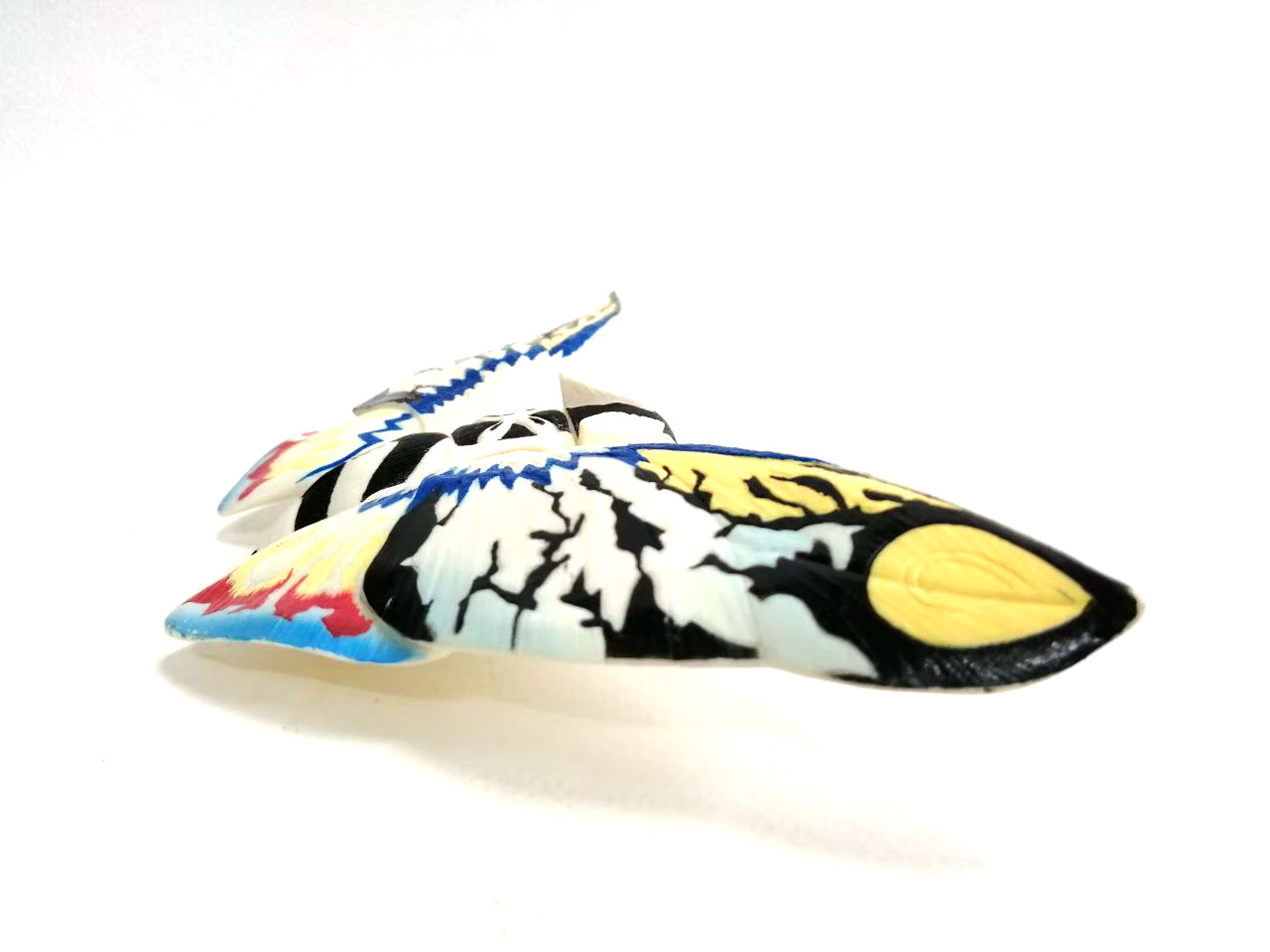 ซอฟ4นิ้ว เรนโบว์ มอธร่า bandai 1998 ขนาดสูง4นิ้ว ปลายปีกยาว6.5-7นิ้ว มือสองสภาพดีมีรอยบ้าง