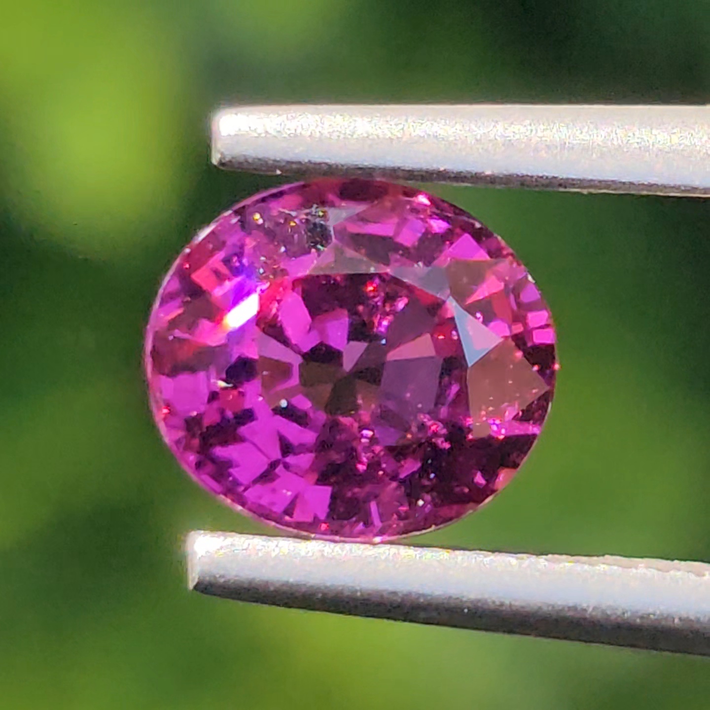 พลอย อุมบาไลต์ การ์เน็ต Umbalite Garnet 1.07กะรัต (Cts.) ดิบ Unheated ลอยแท้ อัญมณีมงคลประจําวันเกิด เครื่องประดับพลอย