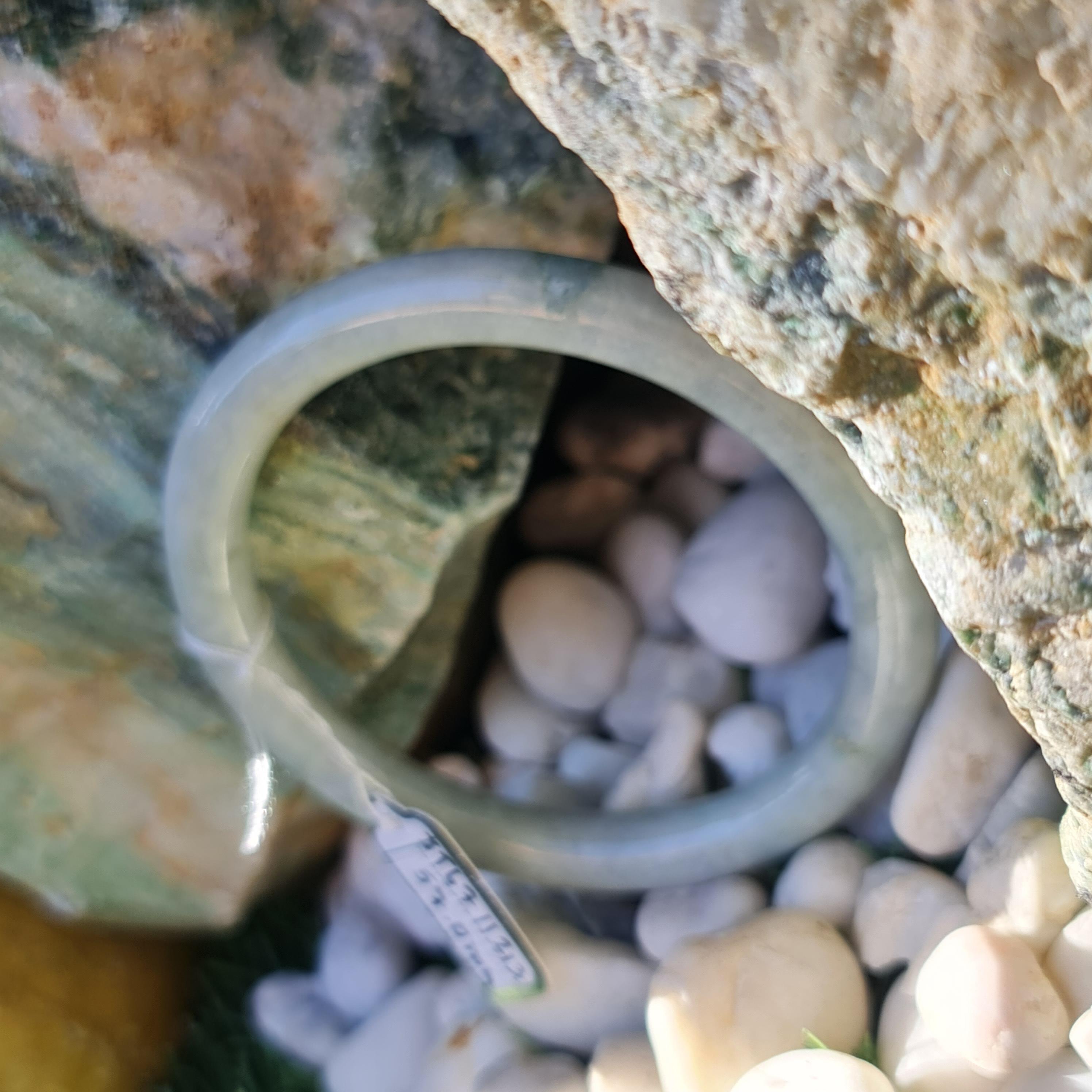 JB6711213 หยก พม่า แท้ Jade กำไลหยก 57.0 มม. (Jadeite bracelet) พม่า (Myanmar)