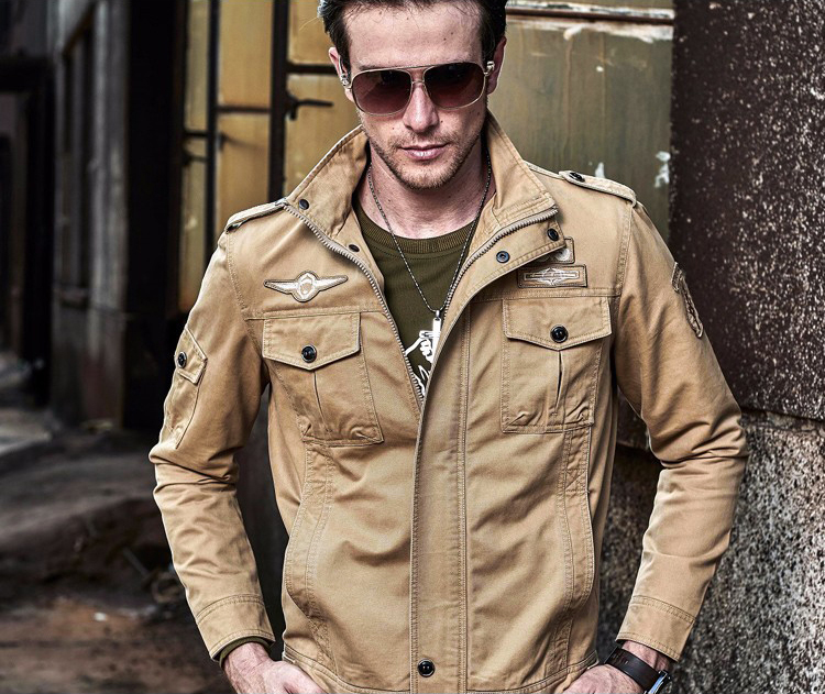 Field Jacket เสื้อแจ็คเก็ตแฟชั่น แต่งอาร์มสุดเท่ (10293MM)