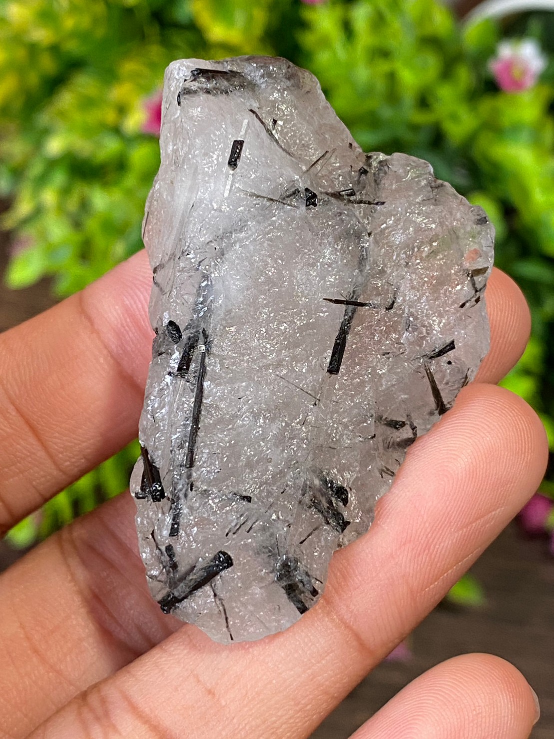 ก้อน ไหมดำ ควอตซ์ แก้วขนเหล็ก Black Rutilated Quartz Rough 147.39 กะรัต Cts. พลอยแท้ อัญมณีมงคลประจําวันเกิด เครื่องประดับพลอย