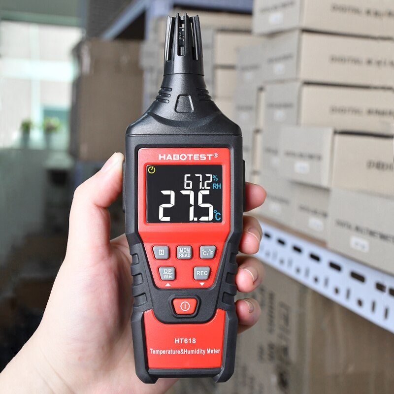 เครื่องวัดอุณหภูมิ ความชื้น Temperature & Humidity meter รุ่น HT618