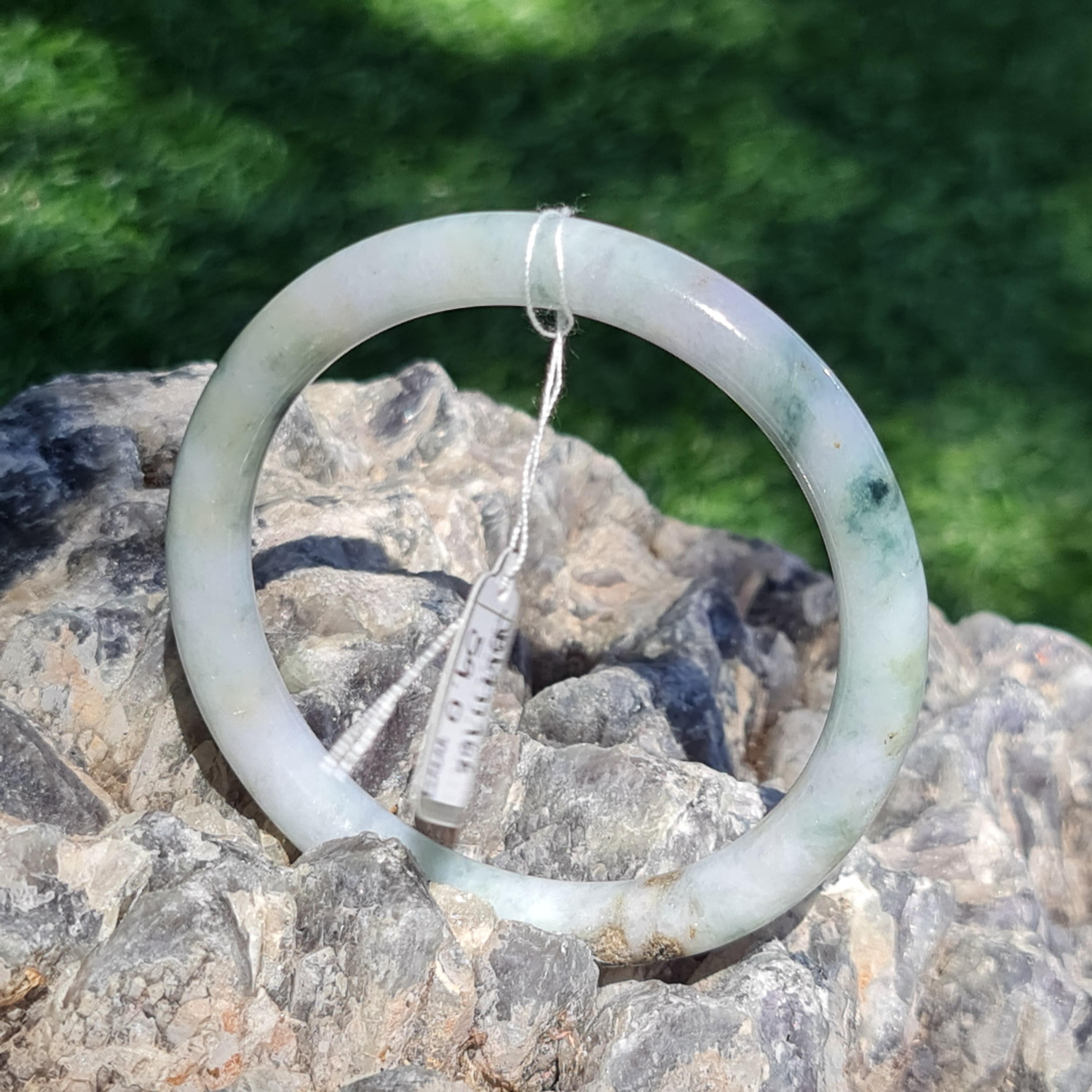 JB6711166 หยก พม่า แท้ Jade กำไลหยก 59.0 มม. (Jadeite bracelet) พม่า (Myanmar)