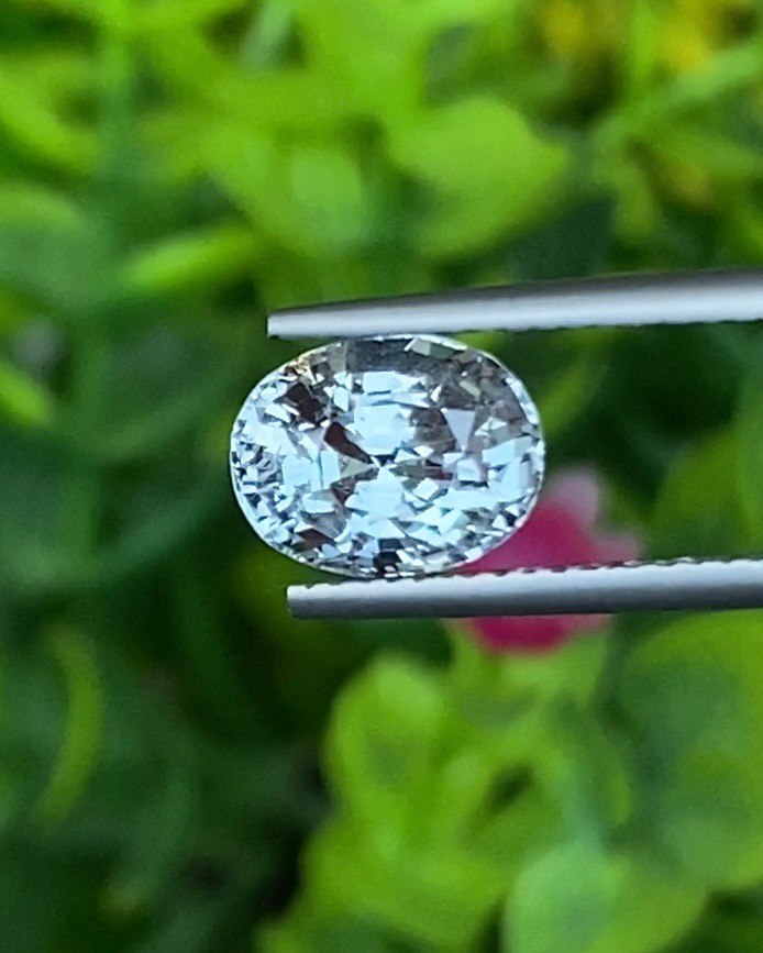 พลอย คัลเลอร์เชนจ์ แซฟไฟร์ Color Change Sapphire 2.77 กะรัต (Cts.) ดิบ พร้อมใบเซอร์ พลอยแท้ อัญมณีมงคลประจําวันเกิด เครื่องประดับพลอย