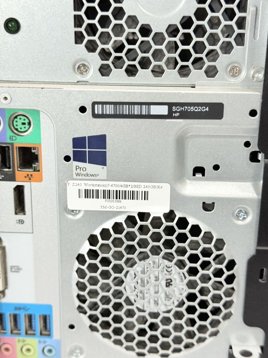 HP Z240 Workstation (i7-6700/4GB*2/SSD 240GB/K420 2GB)