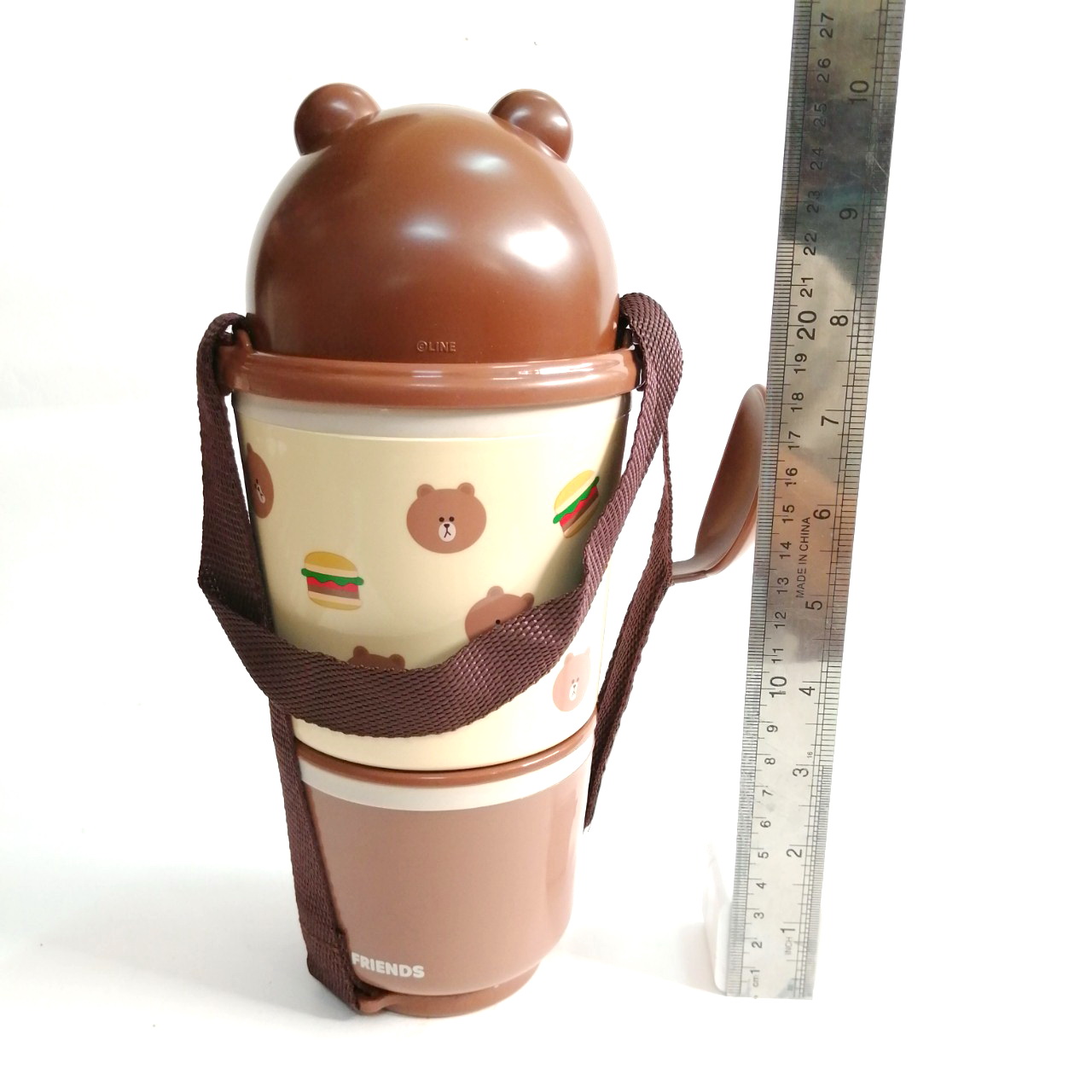 ชุดปิ่นโตหมีบราวน์ brown แคแรคเตอร์ จาก LINE สามารถแยกออกจากกัน ได้4ชิ้น(ตามรูป) สภาพดี ขนาดตามรูป มีรอยบ้าง