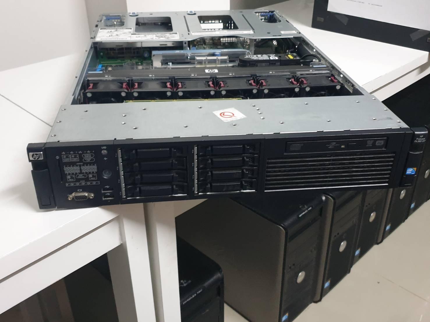 HP Dl 380 g6/g7 เครื่อง 2 ยู รองรับ hdd 8 ลูก