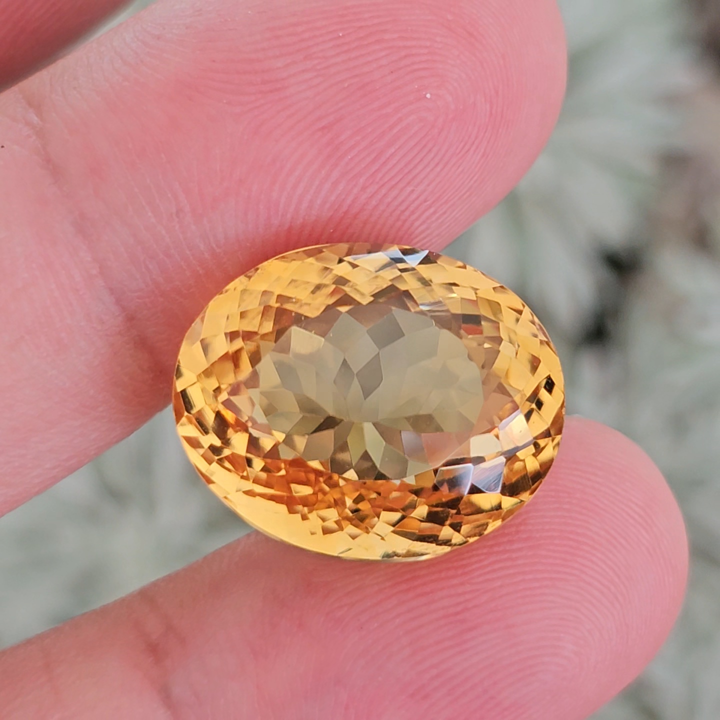 พลอย ซิทริน Citrine 25.92 กะรัต (Cts.) พลอยแท้ อัญมณีมงคลประจําวันเกิด เครื่องประดับพลอย