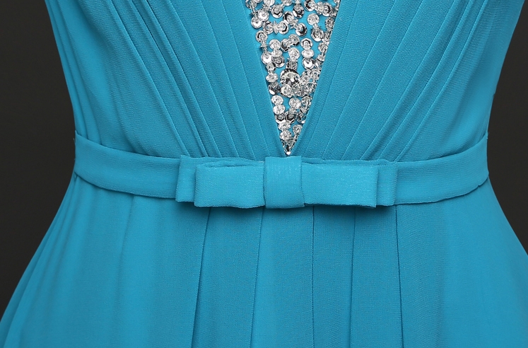 Pro-order ชุดราตรียาว แขน3ส่วน ผ้าชีฟอง ปักเลื่อม ซิปหลัง ไซส์ใหญ่ XS-4XL สำเนา