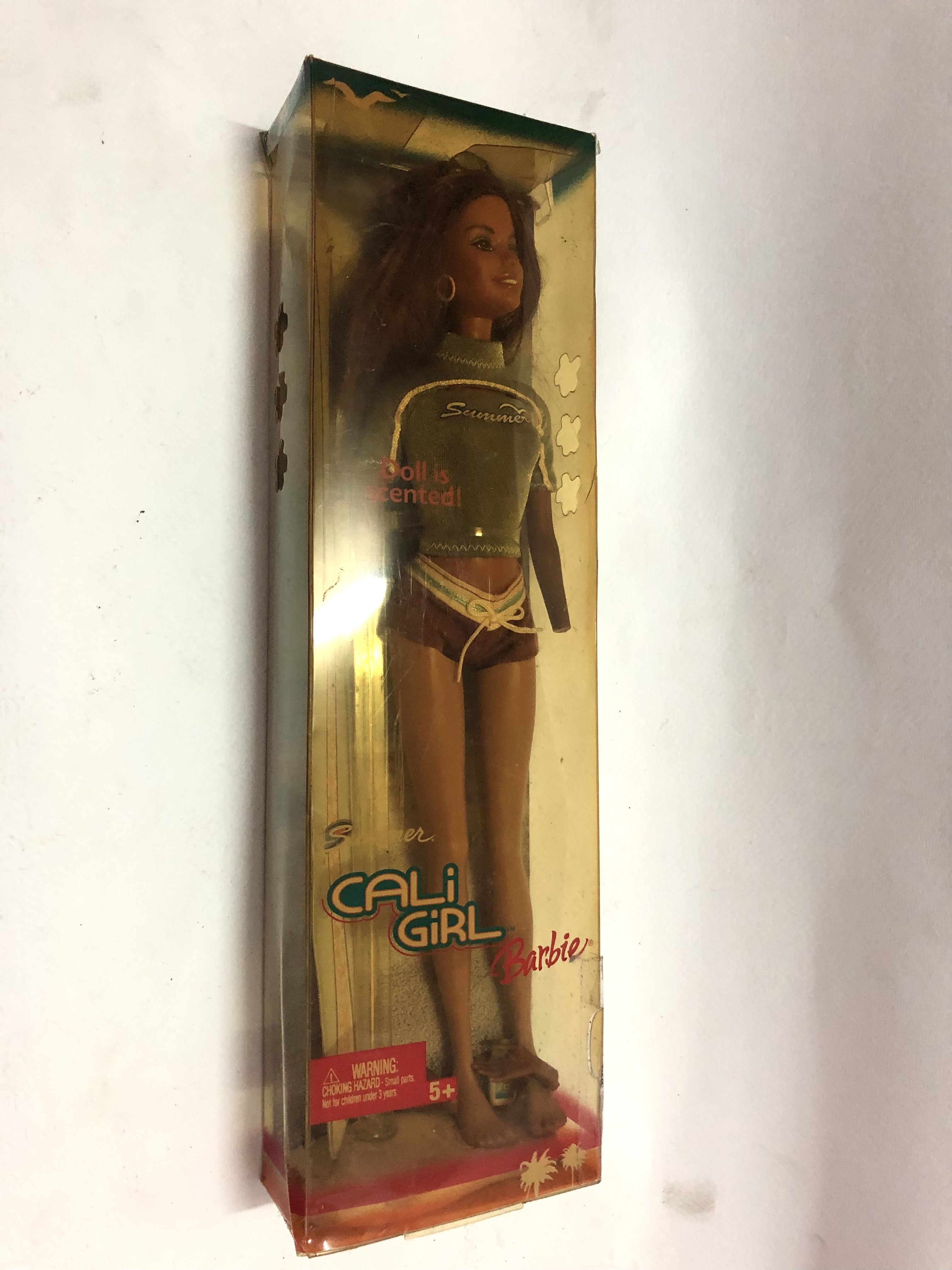 มือ2 เก่าเก็บในแพ็ค ***มือหักทั้งสองข้างตามเวลา บาร์บี้ชายหาด รุ่น Cali Girl