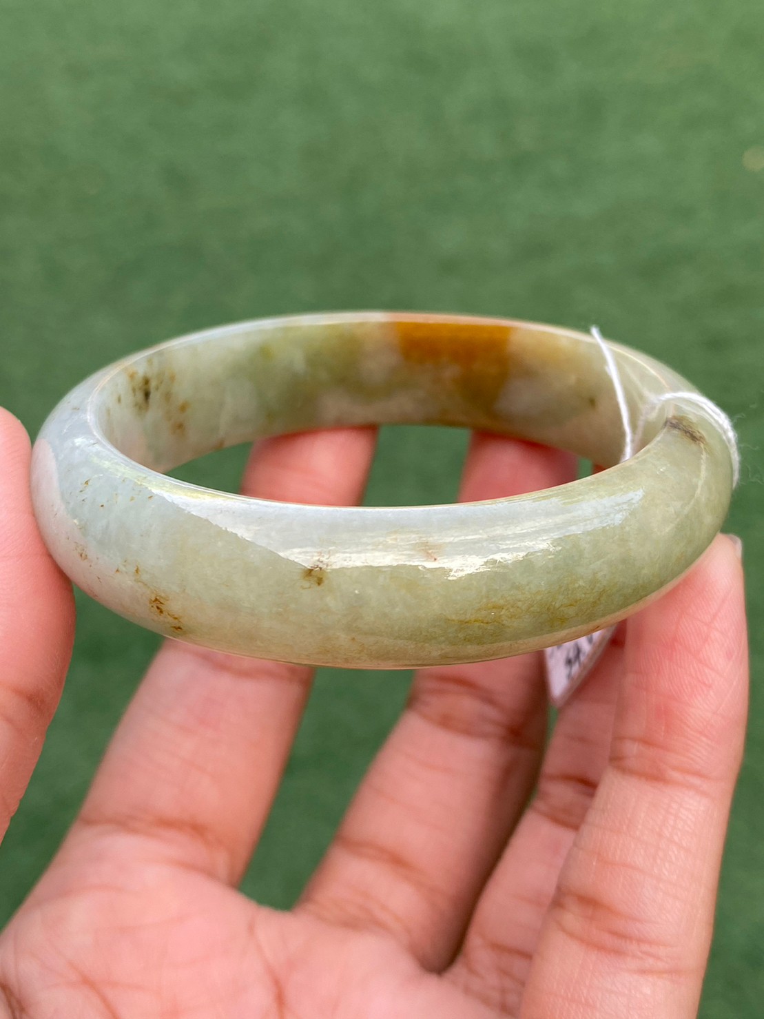 JB6605005 หยก พม่า แท้ Jade กำไลหยก (Jadeite bracelet) พม่า (Myanmar) 54.0 มม.