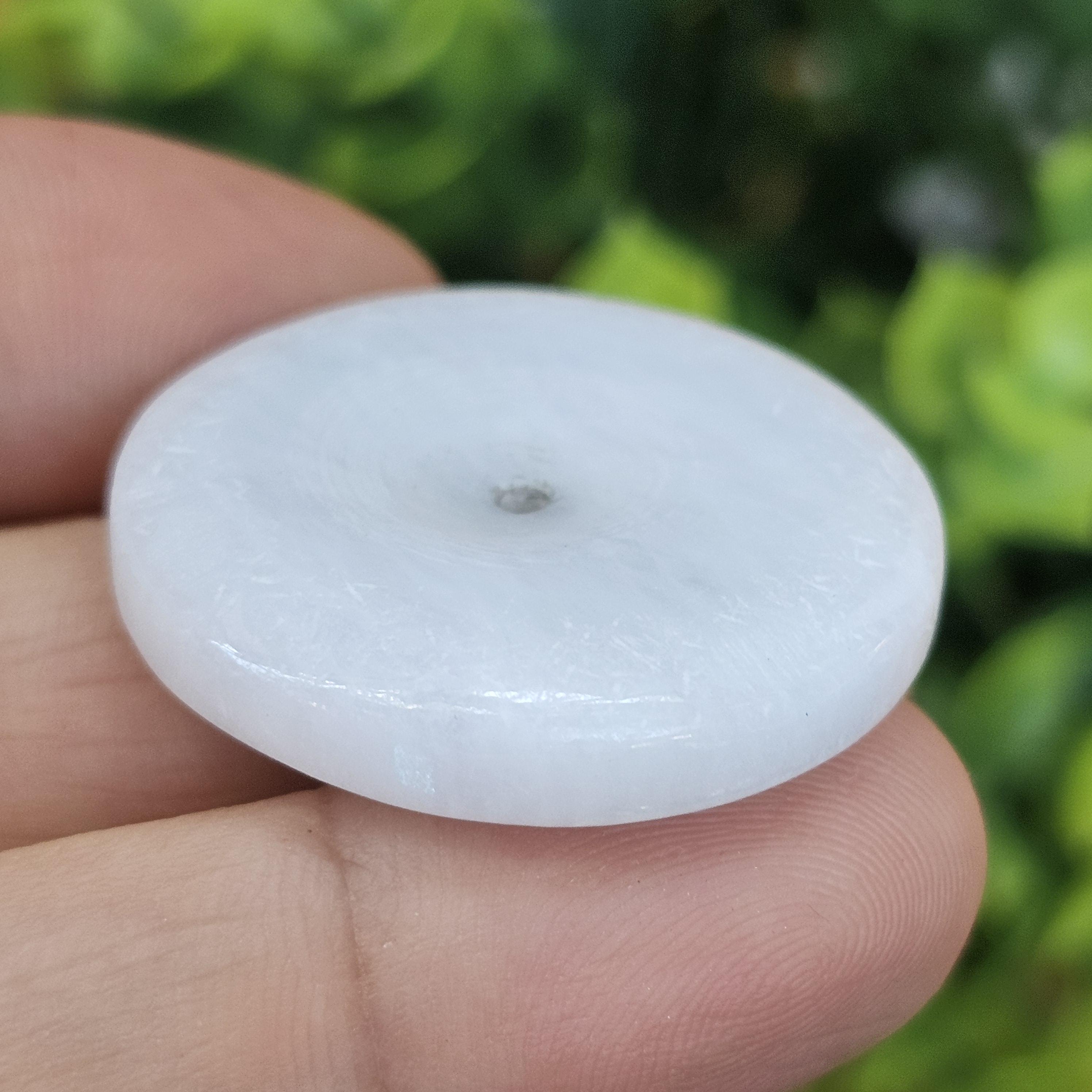 หยก พม่า แท้ Jade จี้โดนัทหยก (Bi-dise jadeite) พม่า (Myanmar) 65.21 กะรัต (Cts.)
