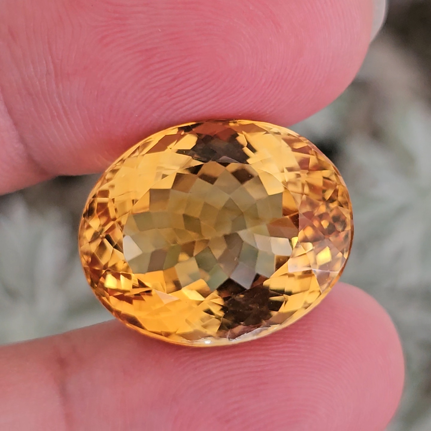 พลอย ซิทริน Citrine 32.66 กะรัต (Cts.) พลอยแท้ อัญมณีมงคลประจําวันเกิด เครื่องประดับพลอย
