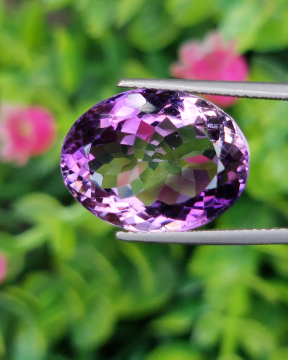 พลอย อเมทิส Amethyst 13.74 กะรัต (Cts.) พลอยแท้ อัญมณีมงคลประจําวันเกิด เครื่องประดับพลอย