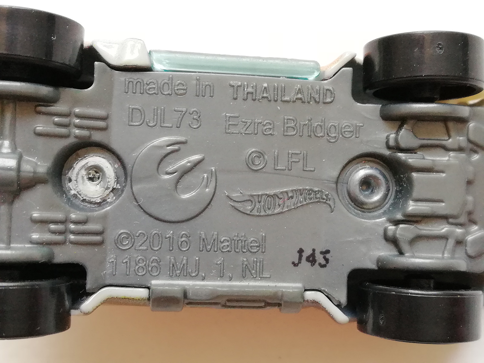 Die Cast, รถเหล็กสีส้มลายเอสร่า บริสเจอร์ EZRA BRIDGER จาก สตาร์วอรส์ Star Wars ,DLA73,2016 Mattel**ไม่มีแพ็ค