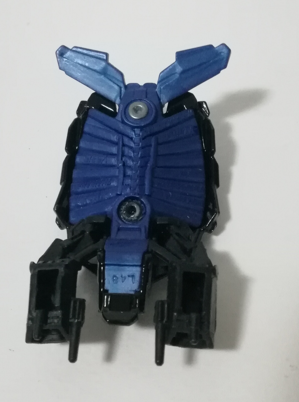 รถเหล็กฮ็อตวีล Hot Wheels Batman Dark knight Rise, the Bat รถแบทแมน ดาร์คไนท์ไรส์สีน้ำเงิน, ไม่มีแพ็ค