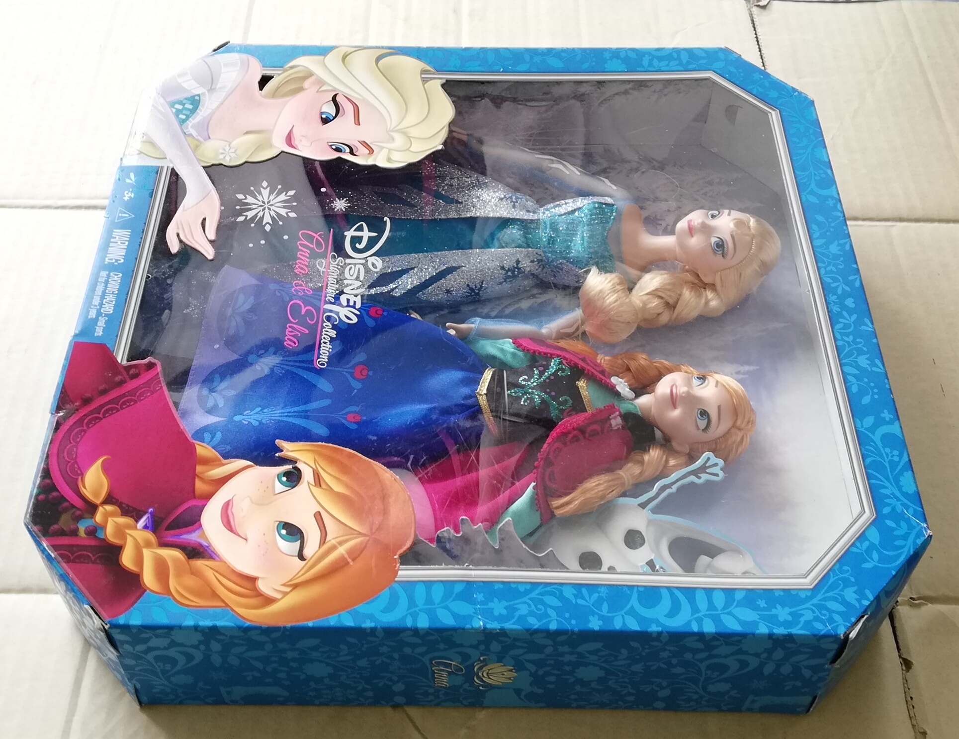 ของสะสมในแพ็ค Disney Princess, Frozen#1 เจ้าหญิงดิสนีย์ โฟรเซ่นภาคแรก Frozen เซ็ทเจ้าหญิงเอลซ่าและเจ้าหญิงแอนนา Elza and Anna, ลิขสิทธิ์ แมทเทลMattel, เก่าเก็บ เก่าเก็บแพ็คมีตำหนิบ้าง