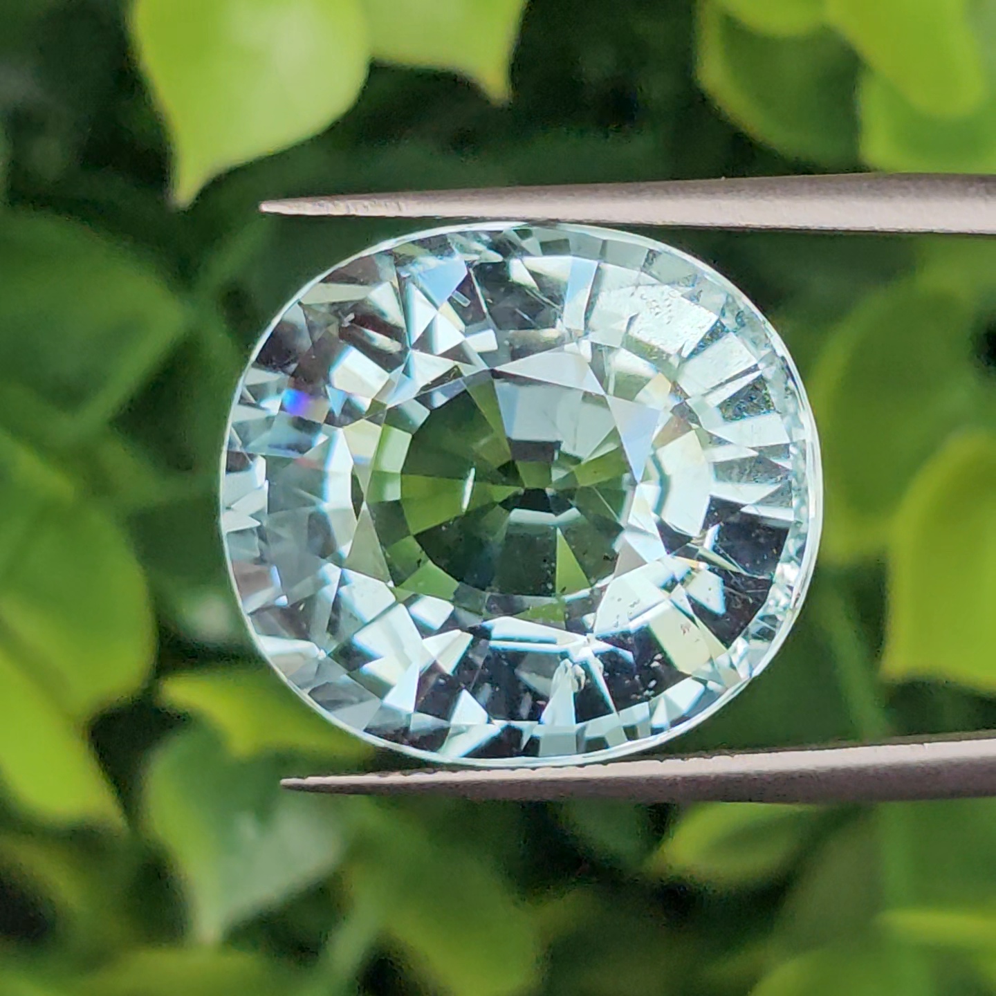 พลอย อความารีน Aquamarine 18.39 กะรัต (Cts.) พลอยแท้ อัญมณีมงคลประจําวันเกิด เครื่องประดับพลอย