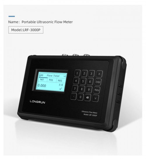 เครื่องวัดอัตราการไหลแบบอุลตร้าโซนิค Portable Ultrasonic Flow Meter LRF-3000P