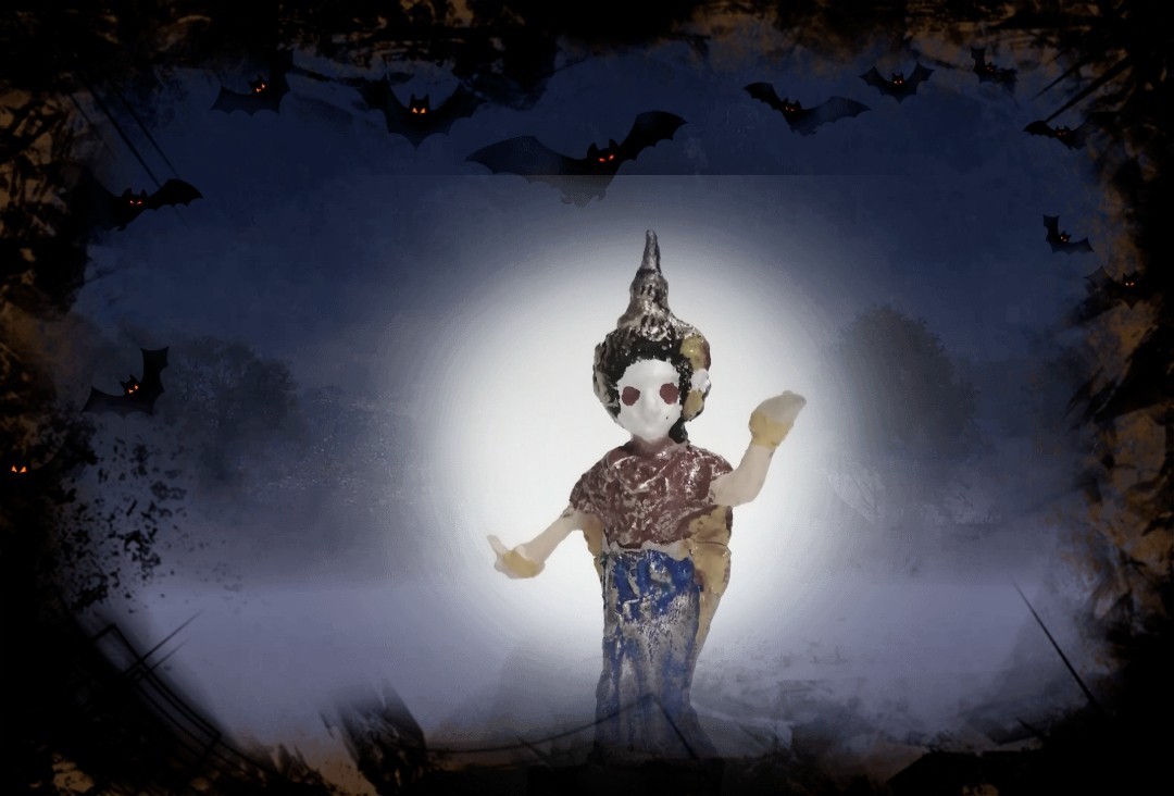 โมเดลแฮนด์เมด ผีนางรำ ในชุดโมเดล ผีไทย ชุดที่ 3 จาก MGC ดีไชน์ โดย มด ไวตามิลค์ แบบครบเซ็ท รุ่น ออริจินอล เซ็ท ทั้งหมดมี 4 แบบ : 1. เรืองแสง,2. ทำสีทั้งตัว3. ใสขาว ทำสี,ใสฟ้า (ซุปเปอร์แรร์) คอนเซ็ปต์ : แรงบันดาลใจ จากละครดัง นางรำหน้าขาวถูกตัดศรีษะ แต่...