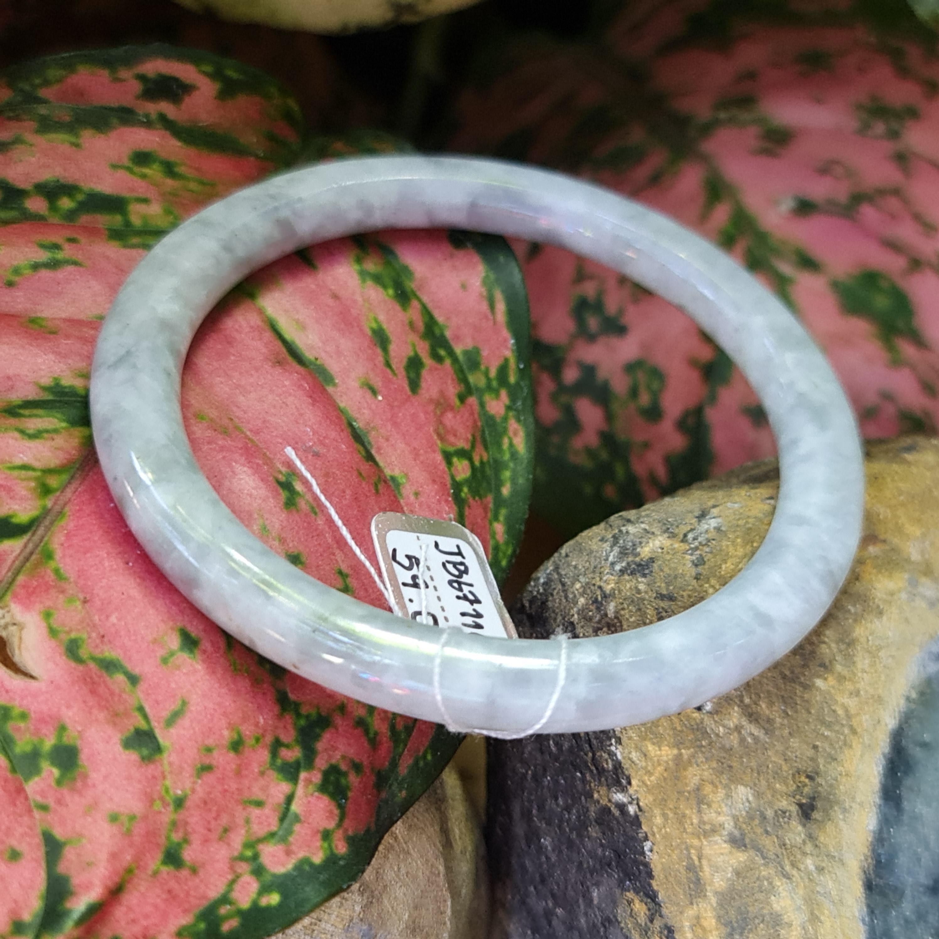 JB6711032 หยก พม่า แท้ Jade กำไลหยก 59.0 มม. (Jadeite bracelet) พม่า (Myanmar)