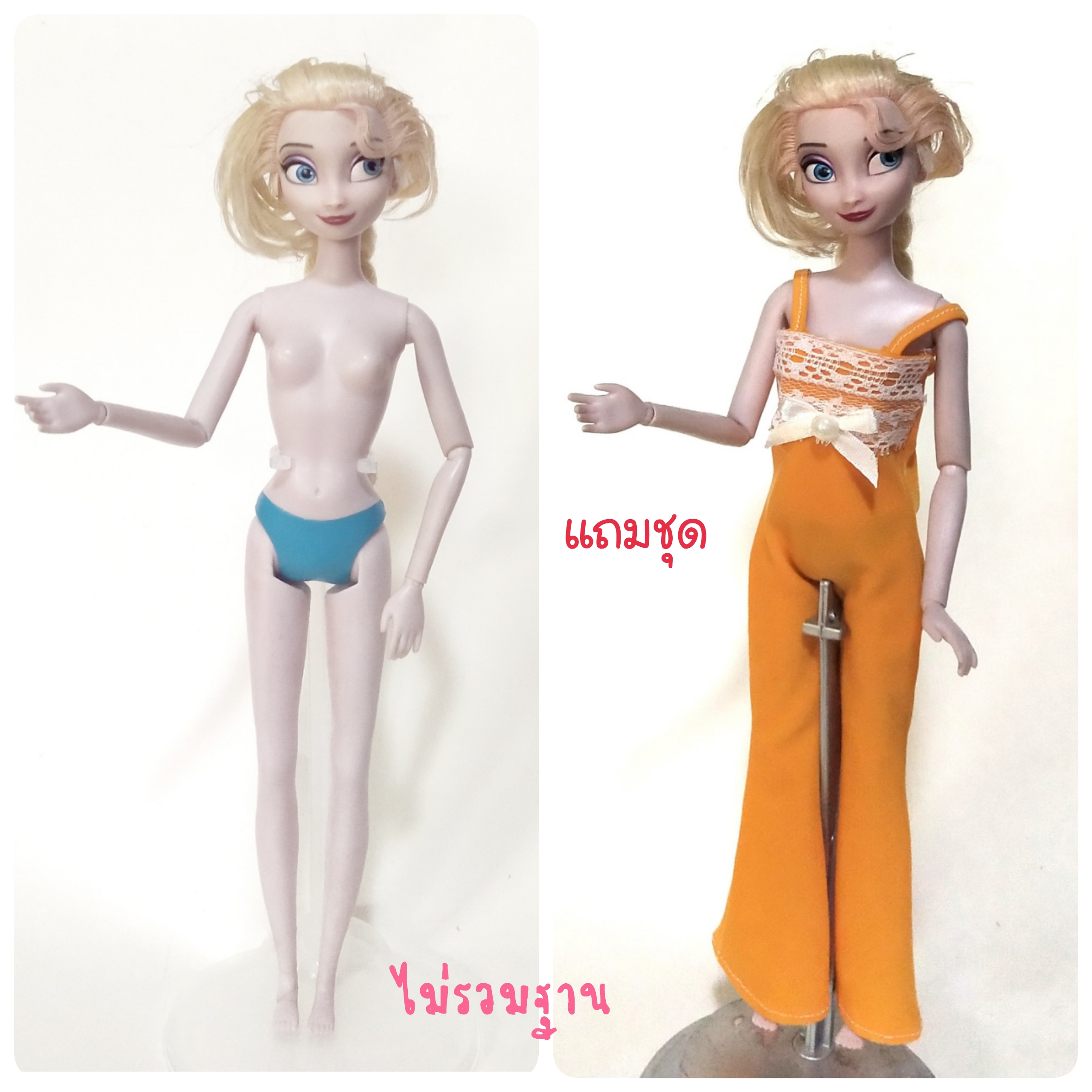 เจ้าหญิงดิสนีย์ *****มีตำหนิตามภาพ, เอลซ่า จากโฟรเซ่น งานดิสนีย์สโตร์ ลอนดอน **แถมชุดตามภาพ