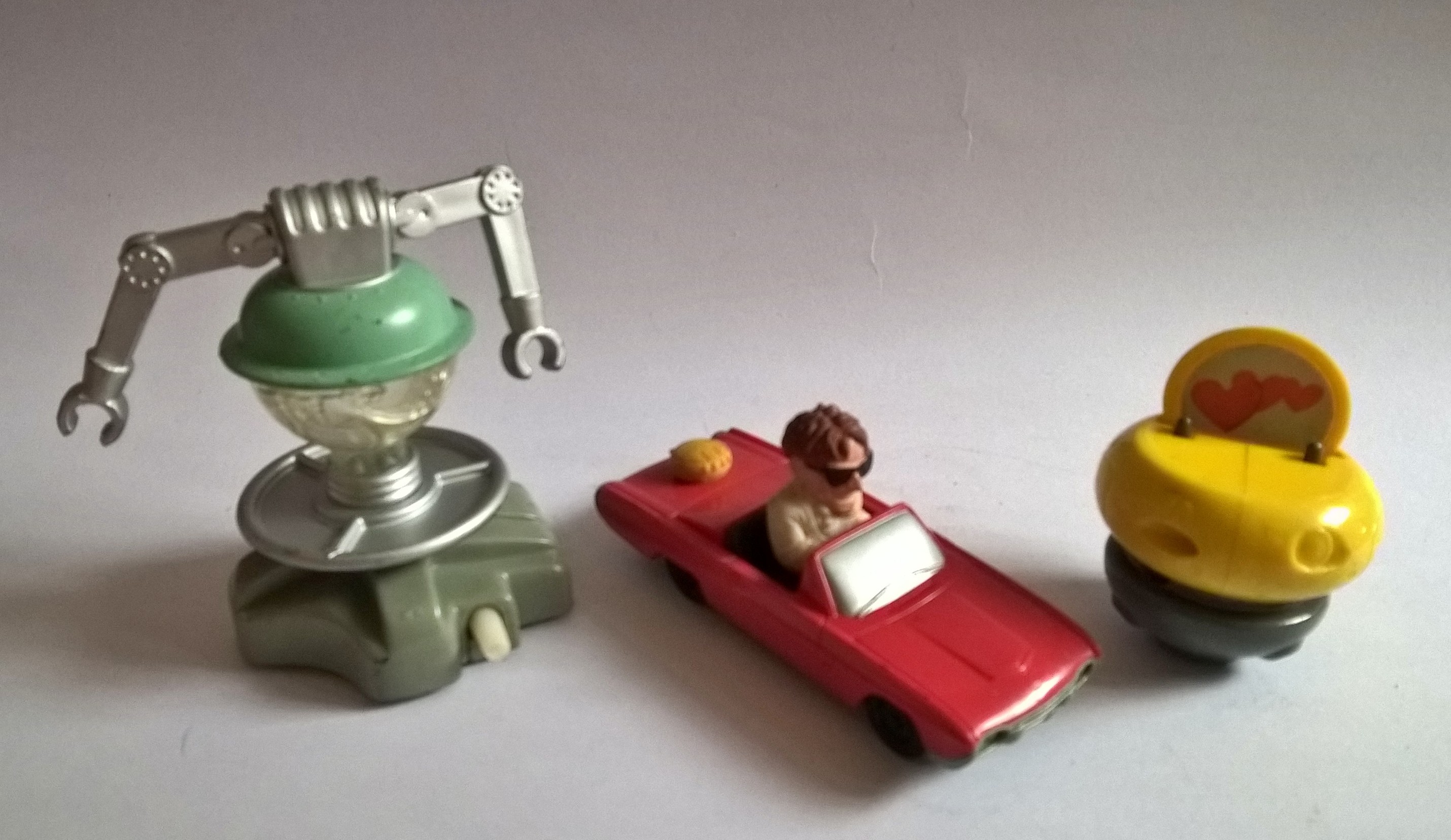 Old Collectible Toys from Mc Donald "Robbin William Stared"เซ็ทของเล่นรถ จากแมคโดนัลด์