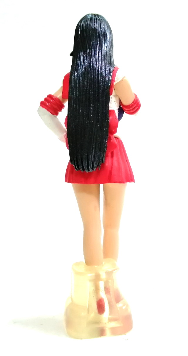 ของเล่น ของสะสม กาชาปองเซเลอร์มาร์ส sailor mars ชุดพิเศษ จากชุด live action ทีวีซีรีย์ ที่แกะหน้าจากนักแสดงจริง คือเคย์โกะ คิึิตากาว่า( keiko kitagawa)ที่รับบทsailor marsในสมัยนั้น กาชาปองตัวนี้สูง 11ซม. พร้อมฐานน้ำแข็งครบ สภาพสะสม เก่าเก็บ