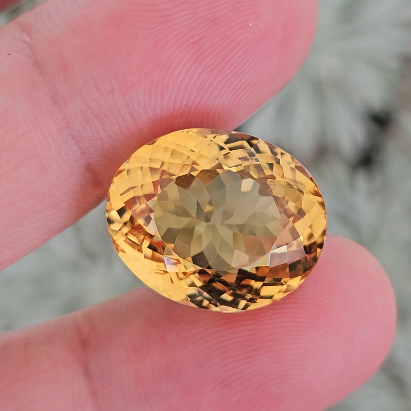 พลอย ซิทริน Citrine 25.92 กะรัต (Cts.) พลอยแท้ อัญมณีมงคลประจําวันเกิด เครื่องประดับพลอย