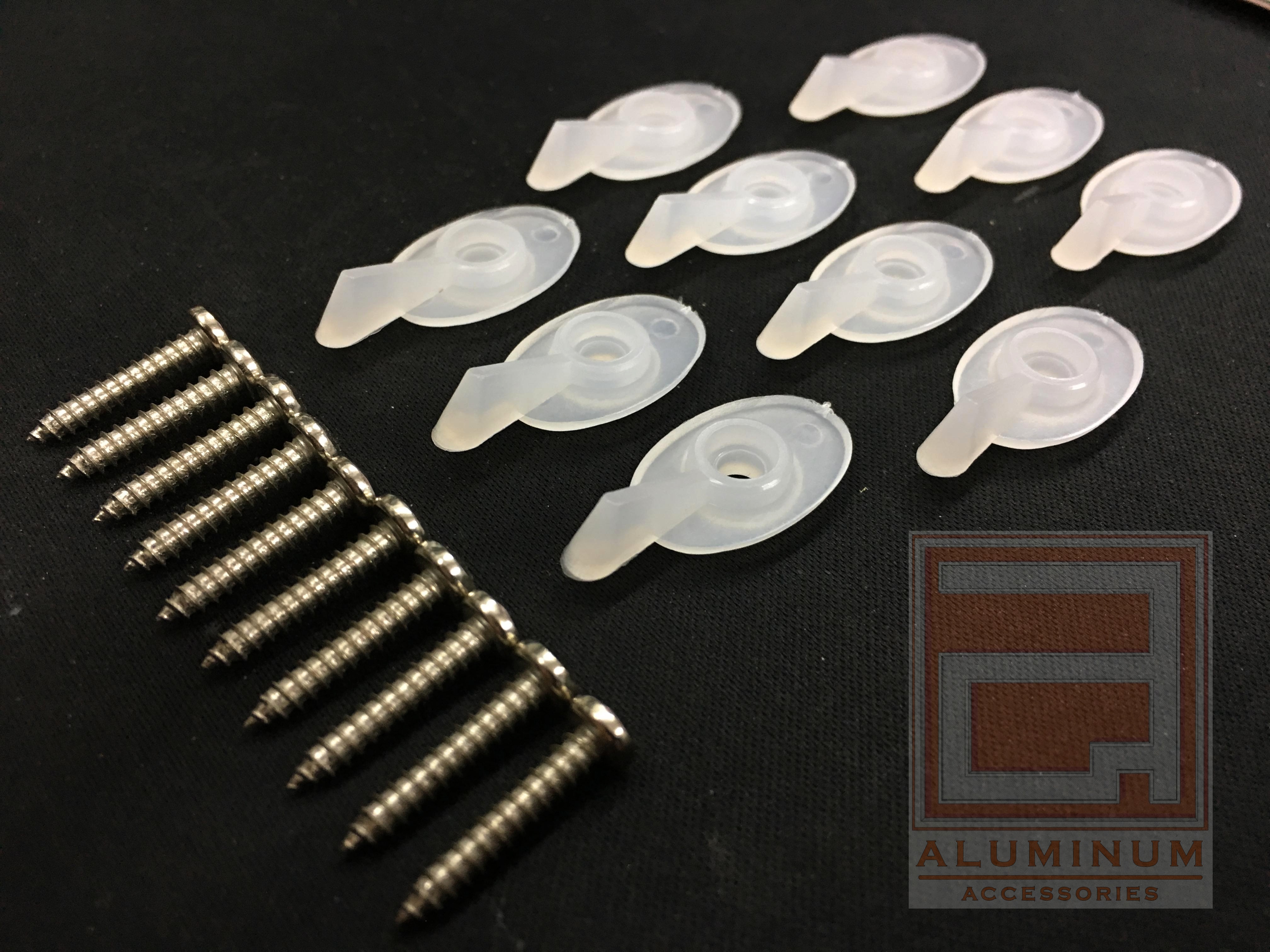 ชุดลูกบิดหางปลา สีขาว